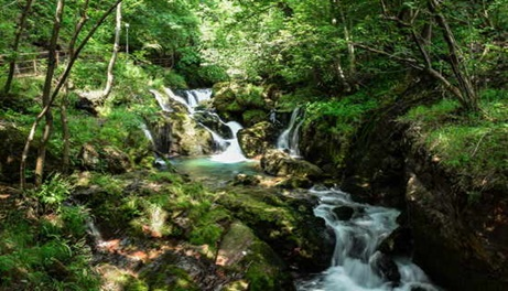 Peja and Drini Waterfall